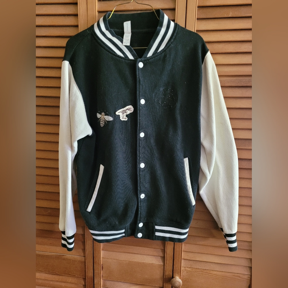 Black & White Varsity Jacket - Unbranded